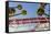 Low Angle View Of The Giant Dipper Roller Coaster Ride At The Santa Cruz Beach Boardwalk In CA-Ron Koeberer-Framed Stretched Canvas