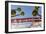 Low Angle View Of The Giant Dipper Roller Coaster Ride At The Santa Cruz Beach Boardwalk In CA-Ron Koeberer-Framed Photographic Print