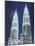 Low Angle View of the Petronas Twin Towers, Kuala Lumpur, Malaysia, Southeast Asia, Asia-Gavin Hellier-Mounted Photographic Print