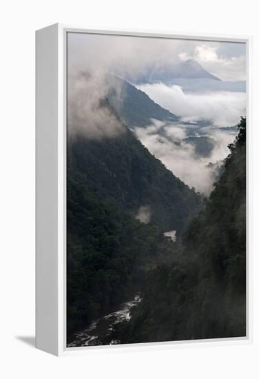 Low Cloud in the Potaro River Gorge, Guyana, South America-Mick Baines & Maren Reichelt-Framed Premier Image Canvas
