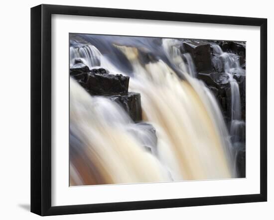 Low Force Waterfall in Upper Teesdale, County Durham, England, United Kingdom, Europe-Mark Sunderland-Framed Photographic Print