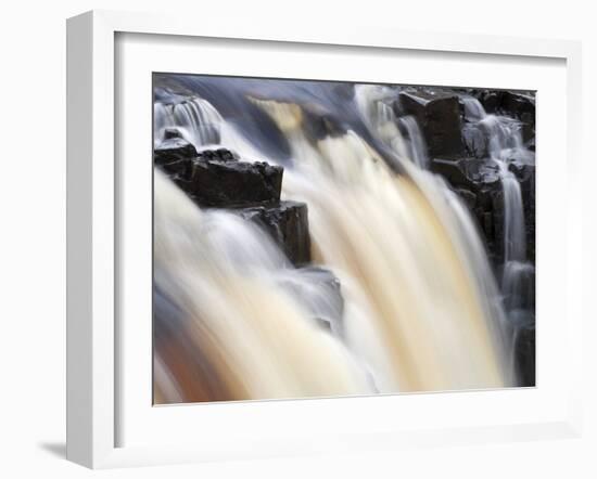 Low Force Waterfall in Upper Teesdale, County Durham, England, United Kingdom, Europe-Mark Sunderland-Framed Photographic Print