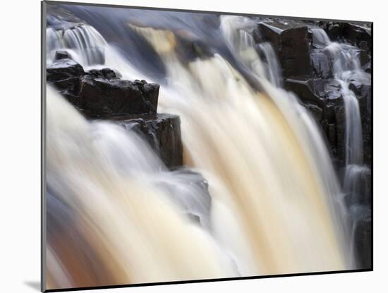 Low Force Waterfall in Upper Teesdale, County Durham, England, United Kingdom, Europe-Mark Sunderland-Mounted Photographic Print