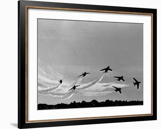 Low Level Flat. Obomb Bursto RAF Aerobatics Team the Red Arrows, November 1969-null-Framed Photographic Print