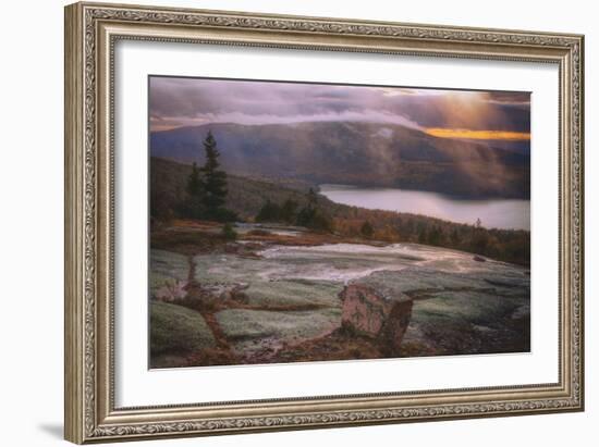 Low Light & Mist at Eagle Lake Acadia National Park Maine Mount Desert-Vincent James-Framed Photographic Print