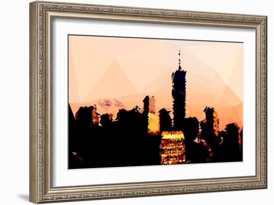 Low Poly New York Art - 1 WTC Sunset-Philippe Hugonnard-Framed Art Print