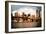 Low Poly New York Art - Brooklyn Bridge View II-Philippe Hugonnard-Framed Art Print