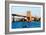 Low Poly New York Art - Brooklyn Bridge-Philippe Hugonnard-Framed Art Print