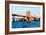 Low Poly New York Art - Brooklyn Bridge-Philippe Hugonnard-Framed Art Print