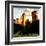 Low Poly New York Art - Central Park Buildings at Sunset III-Philippe Hugonnard-Framed Art Print