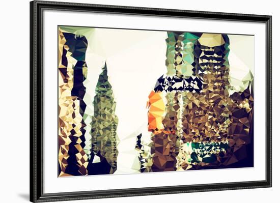 Low Poly New York Art - Chrysler Building II-Philippe Hugonnard-Framed Art Print