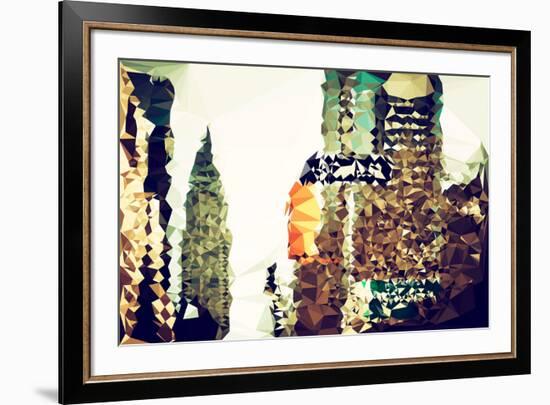 Low Poly New York Art - Chrysler Building II-Philippe Hugonnard-Framed Art Print