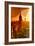Low Poly New York Art - Empire Sunset-Philippe Hugonnard-Framed Art Print