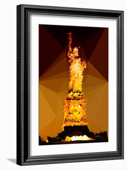 Low Poly New York Art - Liberty Lady-Philippe Hugonnard-Framed Art Print