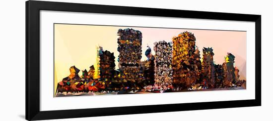 Low Poly New York Art - Manhattan Buildings-Philippe Hugonnard-Framed Art Print