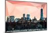 Low Poly New York Art - Manhattan Coral-Philippe Hugonnard-Mounted Premium Giclee Print
