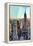 Low Poly New York Art - Manhattan Pastel-Philippe Hugonnard-Framed Stretched Canvas