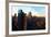 Low Poly New York Art - Manhattan Sunrise-Philippe Hugonnard-Framed Art Print