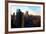 Low Poly New York Art - Manhattan Sunrise-Philippe Hugonnard-Framed Art Print