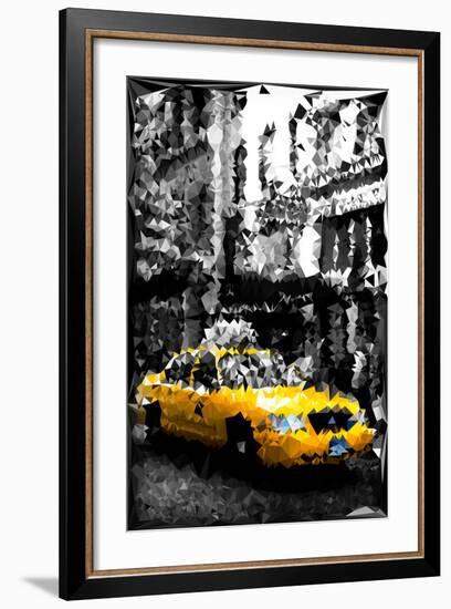 Low Poly New York Art - Manhattan Taxi-Philippe Hugonnard-Framed Art Print