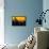 Low Poly New York Art - Manhattan Yellow Night-Philippe Hugonnard-Framed Stretched Canvas displayed on a wall