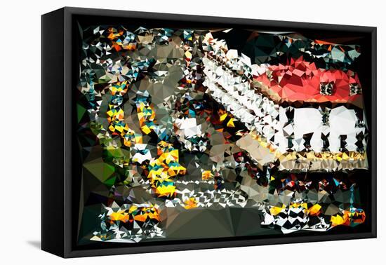 Low Poly New York Art - Meatpacking District-Philippe Hugonnard-Framed Stretched Canvas