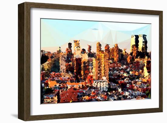 Low Poly New York Art - Midtown NYC-Philippe Hugonnard-Framed Art Print