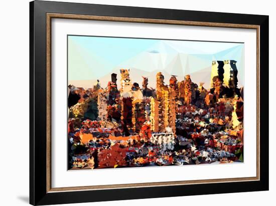 Low Poly New York Art - Midtown NYC-Philippe Hugonnard-Framed Art Print