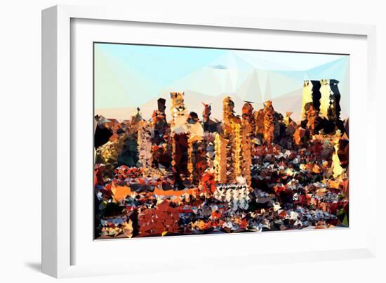 Low Poly New York Art - Midtown NYC-Philippe Hugonnard-Framed Art Print