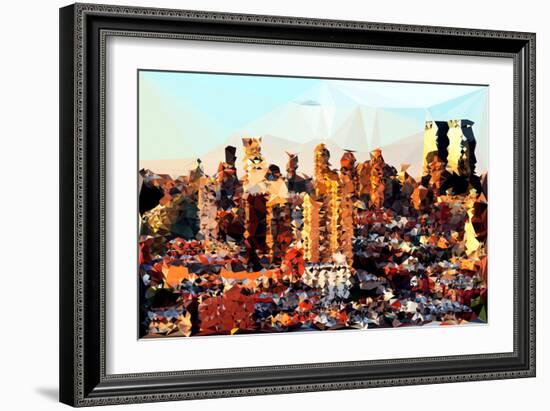 Low Poly New York Art - Midtown NYC-Philippe Hugonnard-Framed Art Print