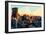 Low Poly New York Art - New York Sunset Pastel-Philippe Hugonnard-Framed Art Print