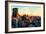 Low Poly New York Art - New York Sunset Pastel-Philippe Hugonnard-Framed Art Print