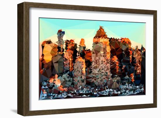 Low Poly New York Art - NYC Pastel-Philippe Hugonnard-Framed Art Print