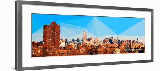 Low Poly New York Art - NYC Skyline-Philippe Hugonnard-Framed Art Print