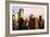 Low Poly New York Art - NYC Sunset-Philippe Hugonnard-Framed Art Print