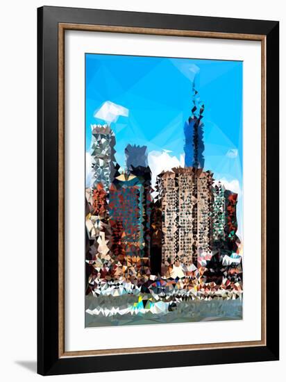 Low Poly New York Art - NYC Touch-Philippe Hugonnard-Framed Art Print