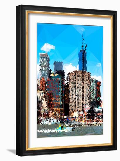 Low Poly New York Art - NYC Touch-Philippe Hugonnard-Framed Art Print