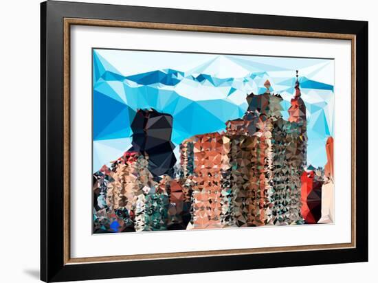 Low Poly New York Art - One World Trade Center III-Philippe Hugonnard-Framed Art Print