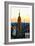 Low Poly New York Art - One World Trade Center Sunset-Philippe Hugonnard-Framed Art Print