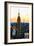 Low Poly New York Art - One World Trade Center Sunset-Philippe Hugonnard-Framed Art Print