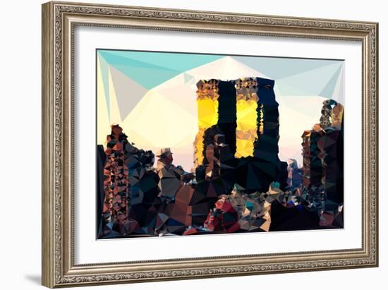 Low Poly New York Art - One World Trade Center-Philippe Hugonnard-Framed Art Print