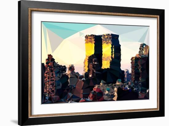 Low Poly New York Art - One World Trade Center-Philippe Hugonnard-Framed Art Print