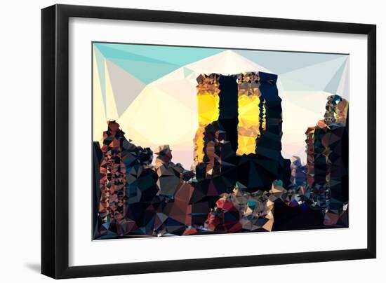 Low Poly New York Art - One World Trade Center-Philippe Hugonnard-Framed Art Print