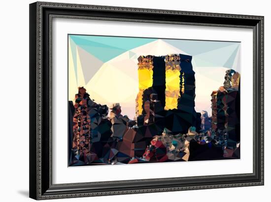 Low Poly New York Art - One World Trade Center-Philippe Hugonnard-Framed Art Print