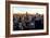 Low Poly New York Art - Pink Sunset-Philippe Hugonnard-Framed Art Print