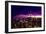 Low Poly New York Art - Purple Skyline at Night-Philippe Hugonnard-Framed Art Print