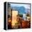 Low Poly New York Art - Reflection of the Sunset III-Philippe Hugonnard-Framed Stretched Canvas