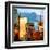 Low Poly New York Art - Reflection of the Sunset III-Philippe Hugonnard-Framed Art Print