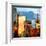 Low Poly New York Art - Reflection of the Sunset III-Philippe Hugonnard-Framed Art Print