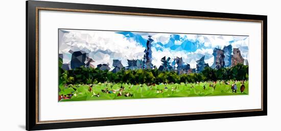 Low Poly New York Art - Reflection of the Sunset-Philippe Hugonnard-Framed Art Print